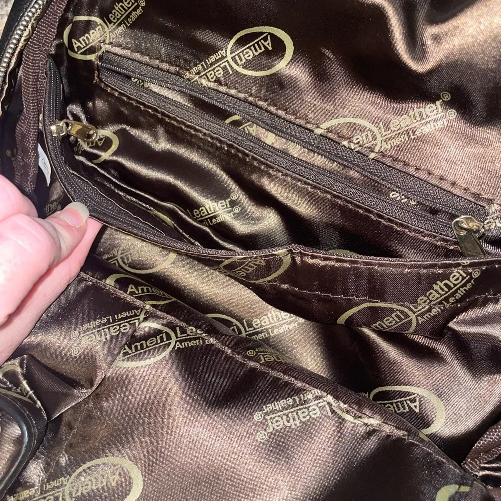 Ameri Leather Backpack Black Color - Picture 4 of 10